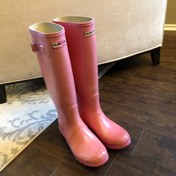 Hunter Shoes - Hunter Rain Boots Pink sz 8